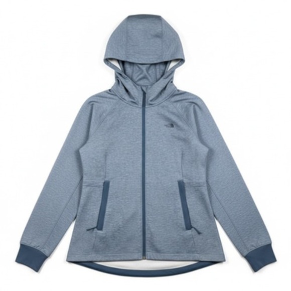The North Face Jackets & Blazers - North Face Jacket Womens Medium Blue Hooded Full Zip Stretch Outdoor Athletic
